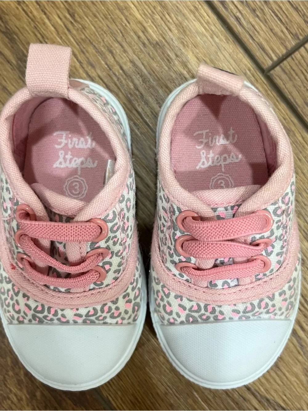Toddler Pink Leopard Canvas Slip-On Sneakers